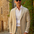 Appearance-An-Ivy-Twill-Dress-Skjorte-Shirt-Herre-Maend-Toej-Herretoej-Cutaway-Bomuld-Business-hvid-white-Bukser-Trouser-kontor-fritid-casual-arbejde-blazer-hopsack-sand