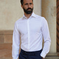 Appearance-An-Ivy-Twill-Double-Skjorte-Shirt-Pure-White-Hvid-Herre-Herretoej-Toej-Maend-Men-Business