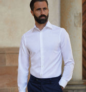 Appearance-An-Ivy-Twill-Double-Skjorte-Shirt-Pure-White-Hvid-Herre-Herretoej-Toej-Maend-Men-Business