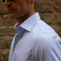 Appearance-An-Ivy-Twill-Dress-Skjorte-Shirt-Herre-Maend-Toej-Herretoej-Cutaway-Bomuld-Business-Blaa-Blue-Lyseblaa-Light-Deep-Texture-Navy-Blå-Bukser-Trouser