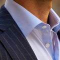 Appearance-An-Ivy-Flannel-Jacket-Blazer-Jakke-Navy-Moerkeblaa-Blaa-Herre-Maend-Men-Unstructured-Wool-Uld-Navy-Blå-Bukser-Chinos-Pullover-Business-Kontor