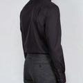 Appearance-An-Ivy-Twill-Dress-Skjorte-Shirt-Herre-Maend-Toej-Herretoej-Cutaway-Bomuld-Business-Black-Sort