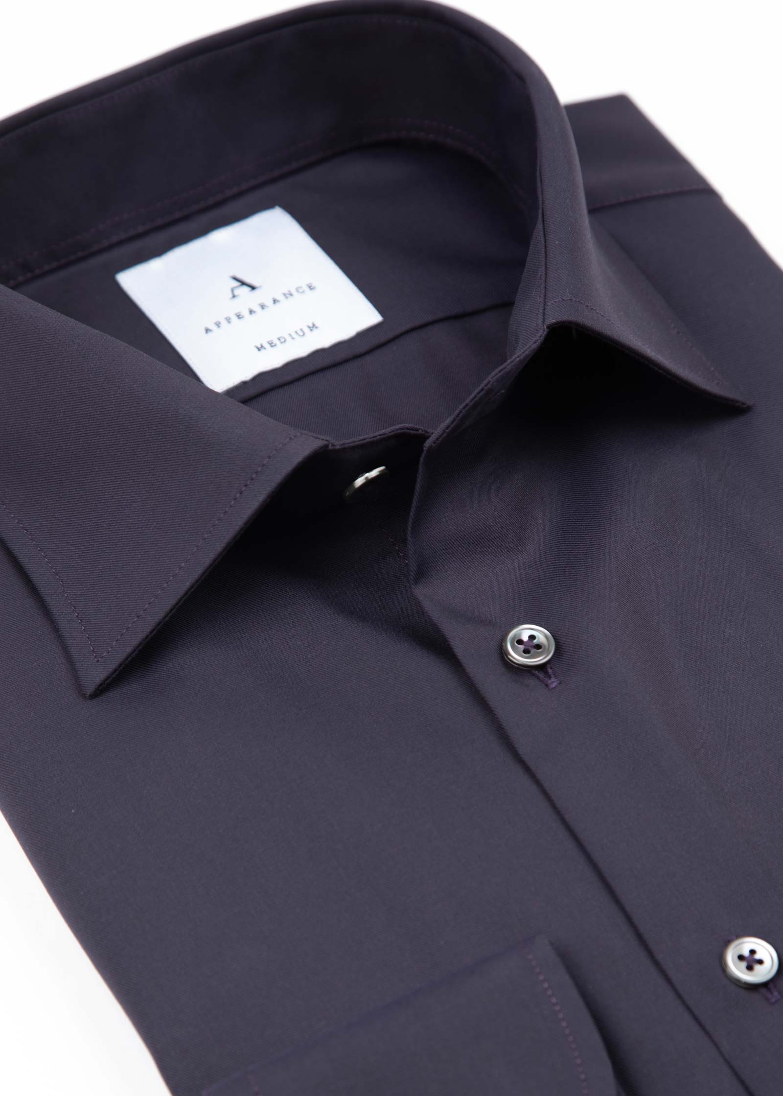 Appearance-An-Ivy-Twill-Dress-Skjorte-Shirt-Herre-Maend-Toej-Herretoej-Cutaway-Bomuld-Business-Navy-Blaa-Dark-Moerkeblaa-Blue-Marine
