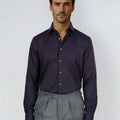 Appearance-An-Ivy-Twill-Dress-Skjorte-Shirt-Herre-Maend-Toej-Herretoej-Cutaway-Bomuld-Business-Navy-Blaa-Dark-Moerkeblaa-Blue-Marine