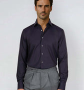 Appearance-An-Ivy-Twill-Dress-Skjorte-Shirt-Herre-Maend-Toej-Herretoej-Cutaway-Bomuld-Business-Navy-Blaa-Dark-Moerkeblaa-Blue-Marine