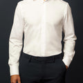 Appearance-An-Ivy-Twill-Double-Skjorte-Shirt-Pure-White-Hvid-Herre-Herretoej-Toej-Maend-Men-Business