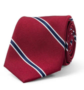 AN IVY Slips Red White Navy American Silk Tie