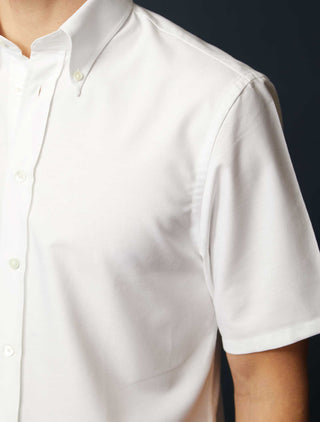 Oxford Shirt - Short Sleeve, Pure White