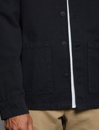 Appearance-canvas-jacket-jakke-overshirt-dark-navy-mørke-blå-sommerjakke-casual-blazer-herre