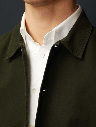Appearance-canvas-jacket-jakke-overshirt-deep-green-mørke-grøn-sommerjakke-casual-blazer-herre