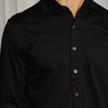 Appearance-jersey-skjorte-sort-stretch-shirt-deep-black-herre