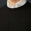 Appearance-merino-pullover-knit-strik-crew-sort-deep-black-herre
