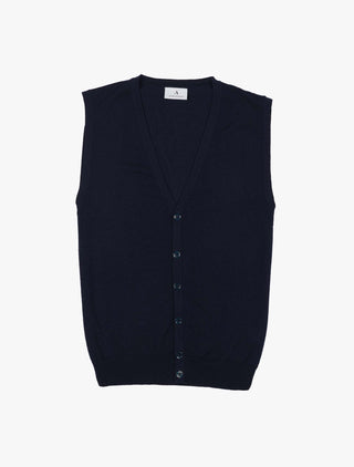 Appearance-merino-slipover-vest-dark-navy-mørke-blå-herre