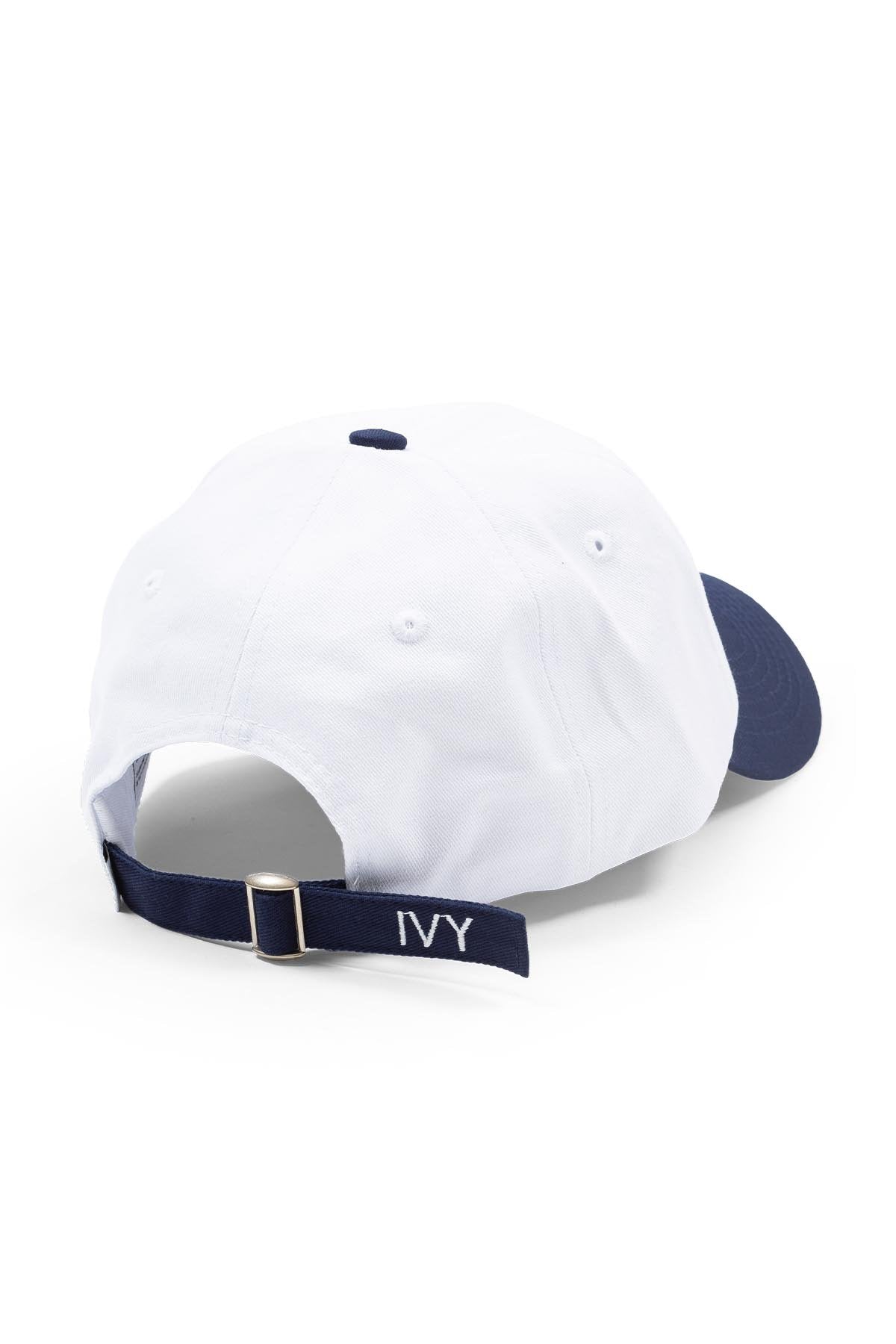 AN IVY Caps White Navy The Ivy Club Cap