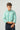 AN IVY Green Striped Poplin Shirt
