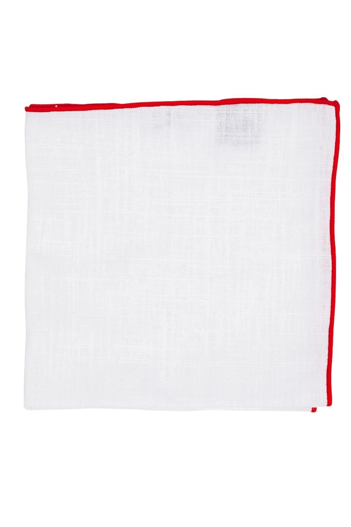 An ivy Pocket square Red Borders