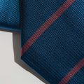 An ivy Slips Light Blue Pink Striped Silk Tie