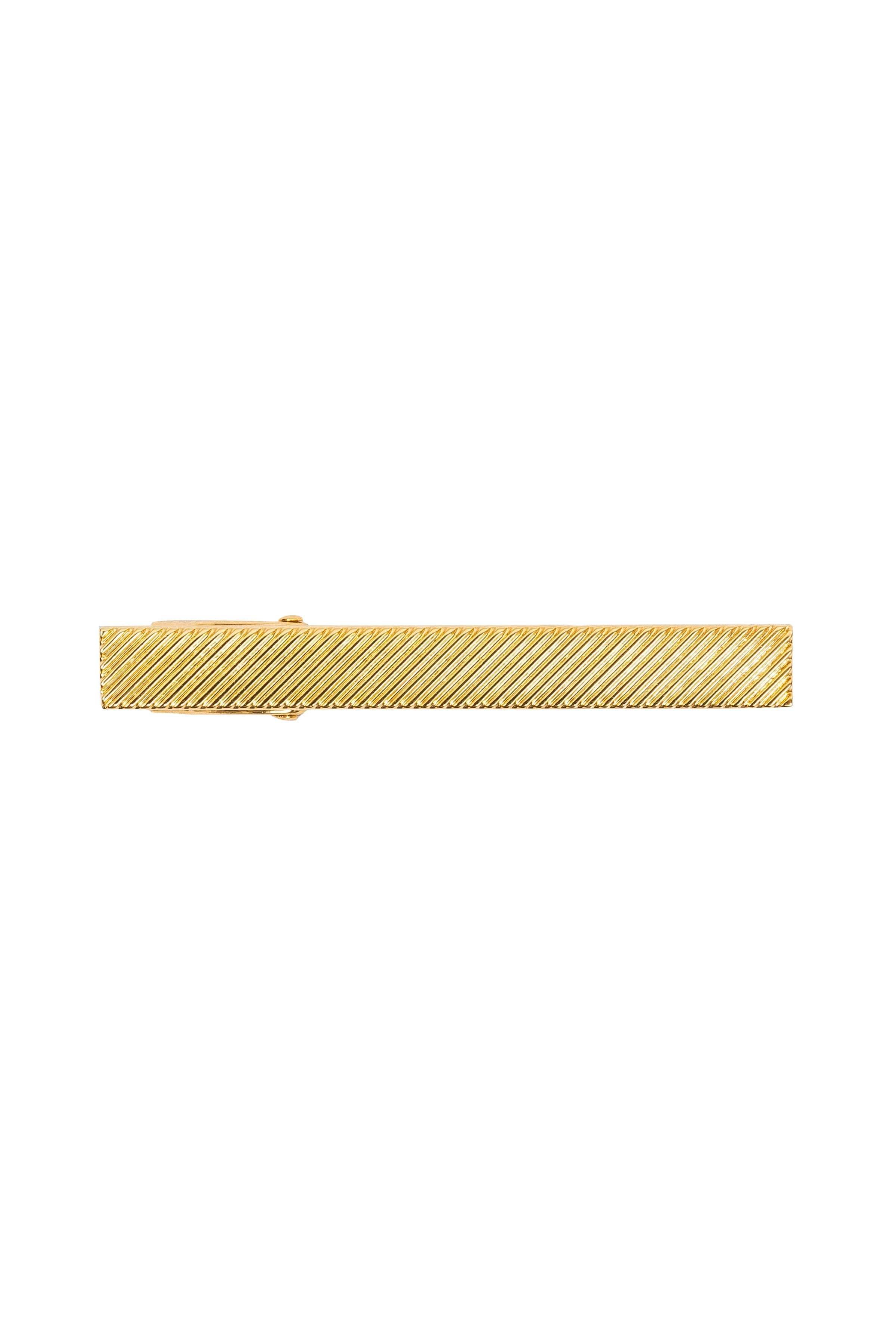 AN IVY Slipsenål Engraved Golden Bar 5 cm