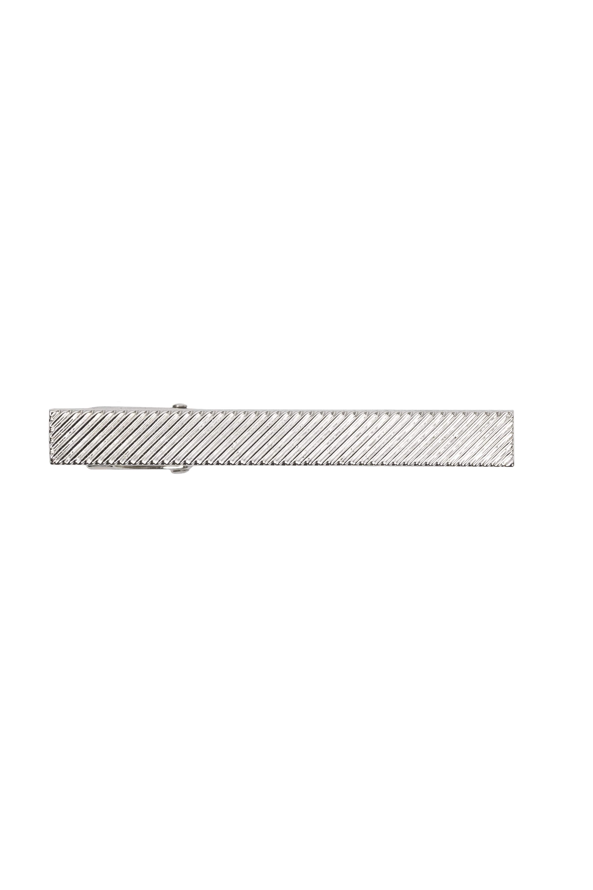 An ivy Slipsenål Engraved Silver Bar 5 cm