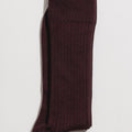 AN IVY Sokker Burgundy Ribbed Socks