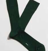 AN IVY Sokker Forest Green Ribbed Socks