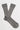 AN IVY Sokker Light Grey Ribbed Socks